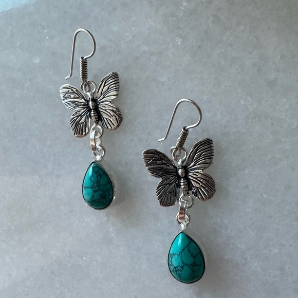 NWOT Sundance Desert Daydream Earrings, Turquoise, Sterling Silver - Picture 3 of 4